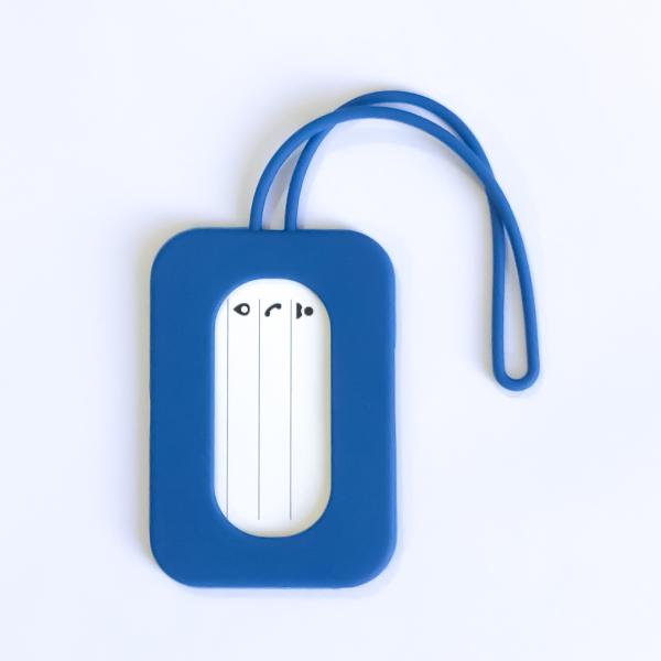 Quality Cartoon Baggage Suitcase Labels Colorful Silicone Name ID Card For Creative Travelers for sale