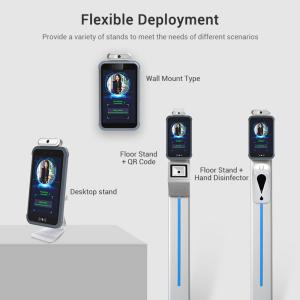 Temperature Measurement Face Recognition Terminal Desktop type For Gate Building