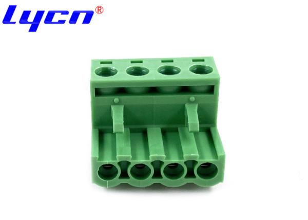 Quality 5.0mm Female PCB Terminal Block Connector Without Ear Right Angle Type for sale