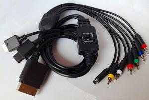 China All IN1 S-AV Component Video game Cable for P2 / P3 / WII / WII U / XBOX360－RM3HC1 wholesale
