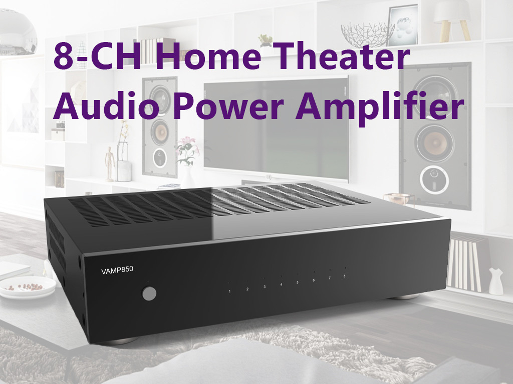 19 Inch Rack Mount 4 Zone Stereo Amplifier 400 Watts With Speaker Selector Volume Control