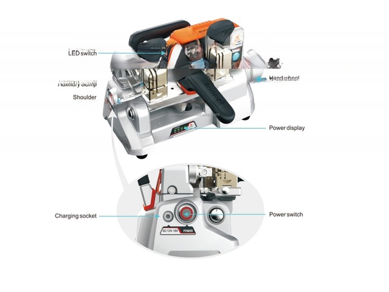 XC-009 Key Duplicating Tool with Working Voltage 110V/220V and 1050 rpm Spindle Speed