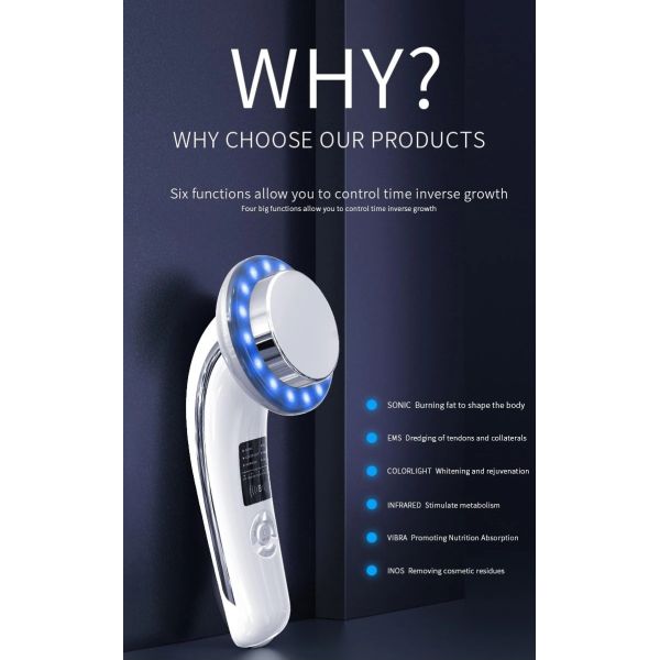 EMS 6 In 1 DC 5V 500mA Home Use Beauty Device