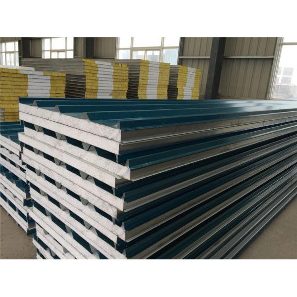 0.4-0.8 Mm Thickness 50mm-250mm Core Thickness Roof & Wall Panel Sandwich Panel Production Line