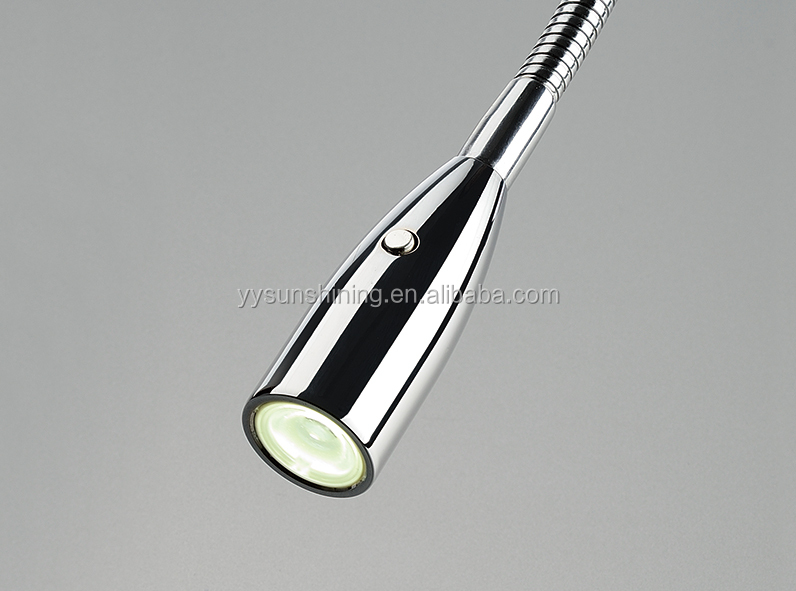 USB Type-C LED Bedside Reading Light with Flexible Goose-neck and 12V Fast Charger