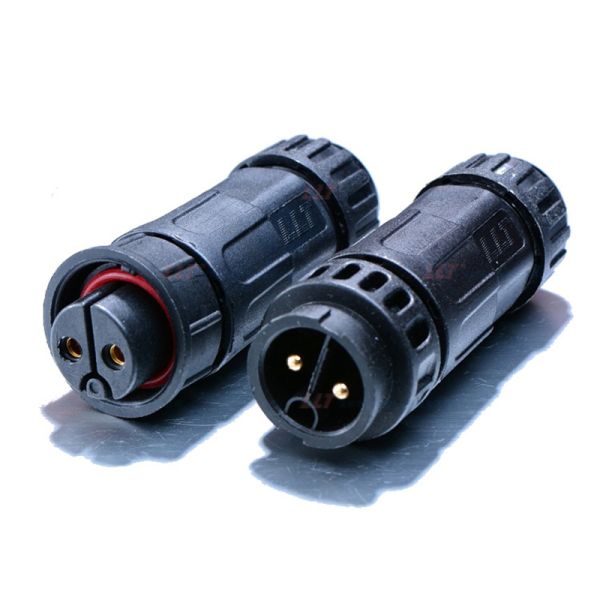 Male And Female Butt 2 Core Aviation Plug Connector For Plant Light