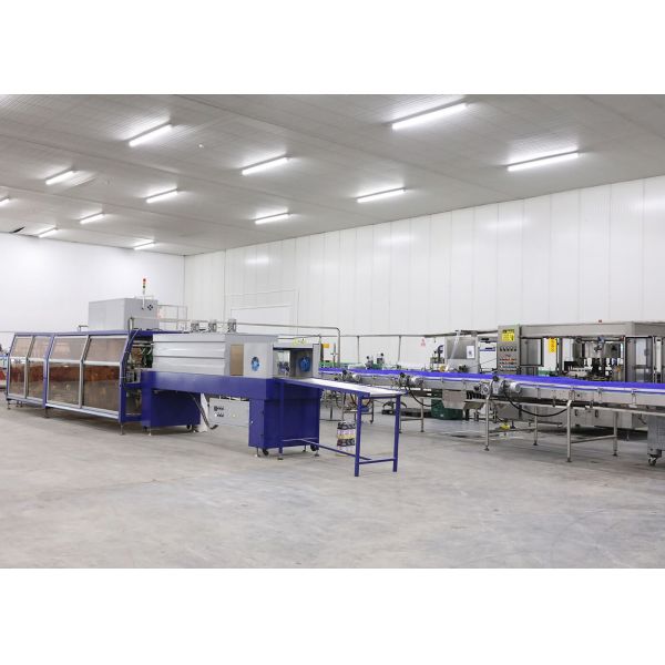 Metal Shrink Packaging Equipment Full Automatic Half Tray Shrinking Wrapping