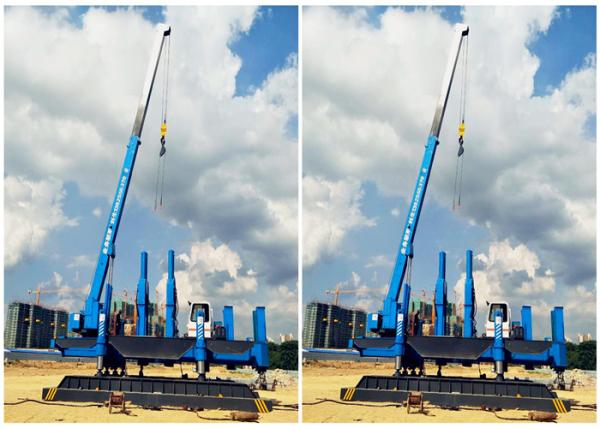 Quality High Pressure Hydraulic Jack In Piling Machine , Pile Foundation Equipment For Clay Soft Soil Sand Layer for sale
