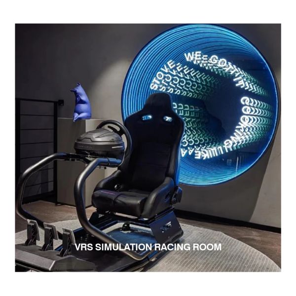 Elevate Decor Stunning 3D Neon Abyssal Mirror Checkered 50X50 in Customizable Colors