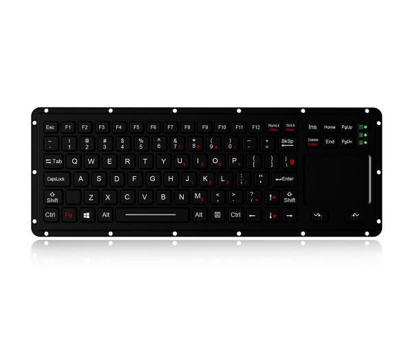 Quality MIL-STD-461G MIL-STD-810F Compliant Military Rugged Keyboard with Touchpad 315.0mm x 108.0mm L x W for sale