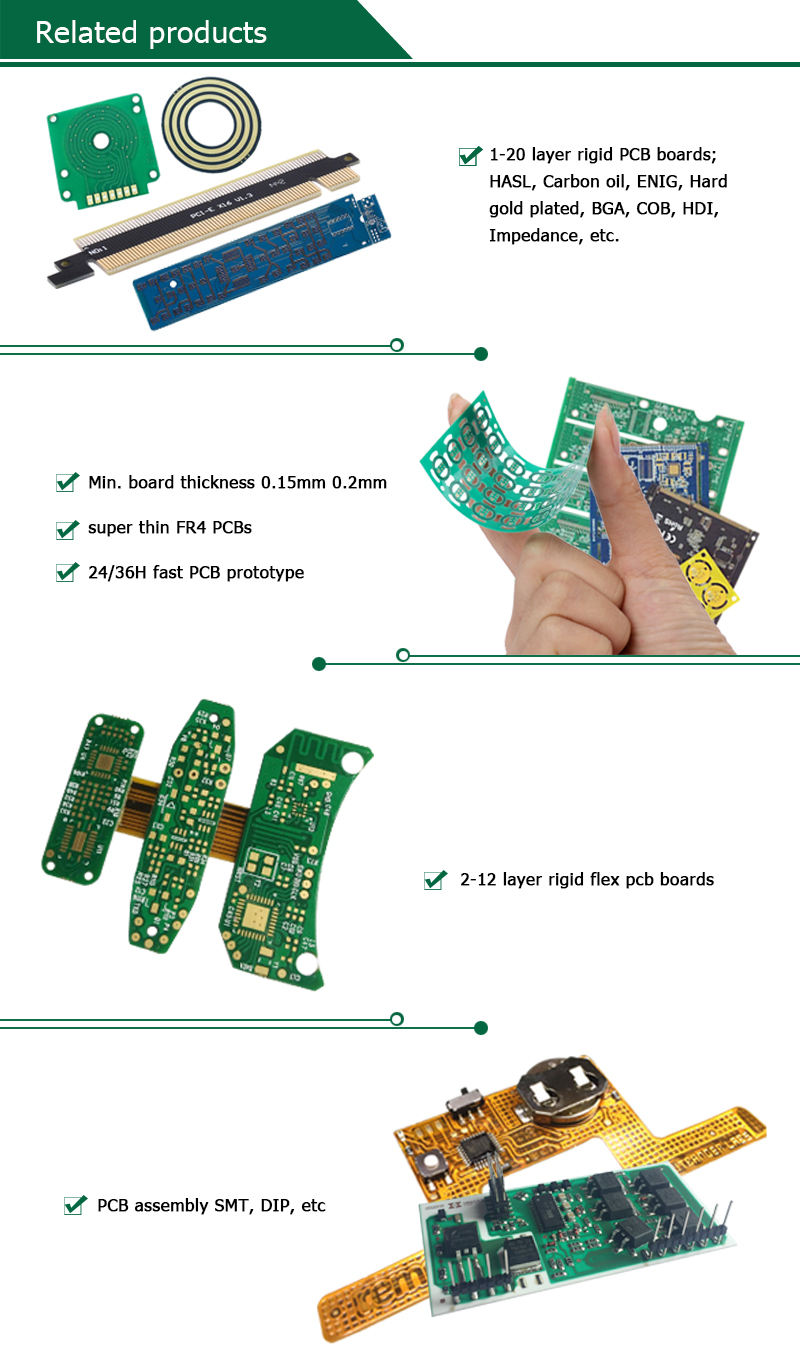 PCBA Mass Production 1 To 12 Layer Round Remote Carbon Ink Pcb And Printed Circuit Board