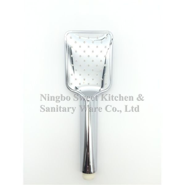 Hot sell Double face Chrome plating single function hand shower spray shower kit bathroom accessories