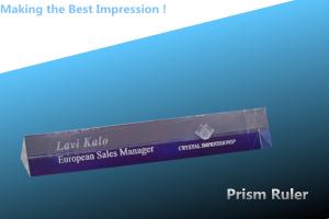 China Crystal ruler/Prism ruler/glass ruler/nameplate ruler/crystal nameplate/office decoration wholesale