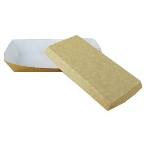 China Custom Logo Paper Serving Trays , Disposable Paper Tray Exquisite Printing on sale