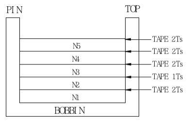 Dowis POT3312 POT Series HF Transformer AC3750V 5mA
