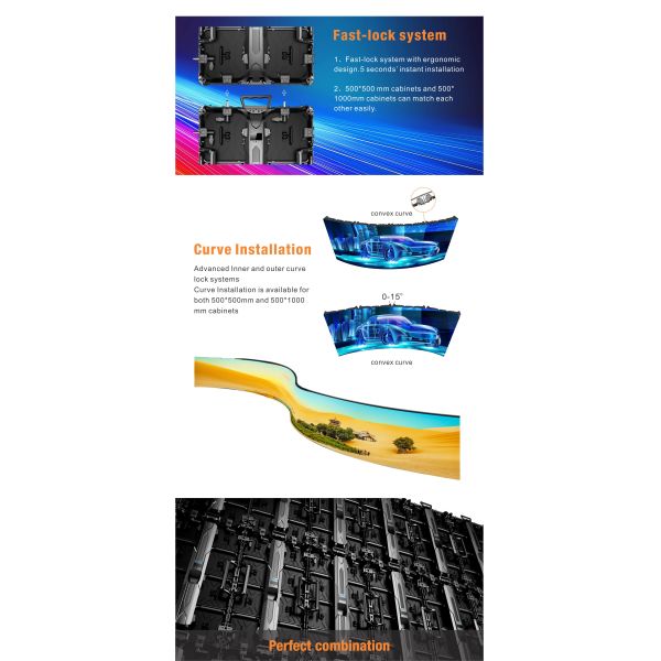 Outdoor IP40 P4.81mm 500x1000mm Stage Rental LED Display