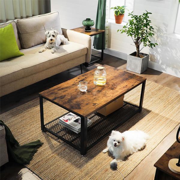 Quality Particleboard Coffee Table For Sale, Coffee Table With Shelf, Rustic Coffee Table, LCT61X for sale