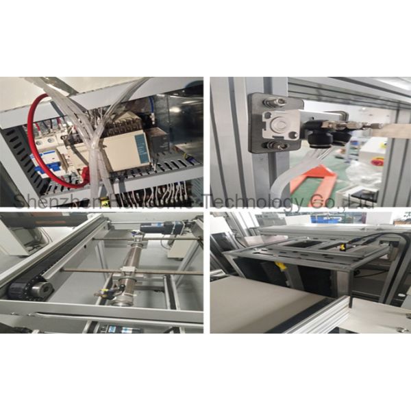 90W Brake Motor Drive PCB Unloader with Belt Conveyor Structure and Adjustable Speed for SMT Lines