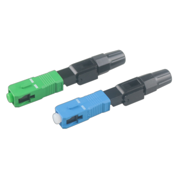 Right Angle 60dB FTTB Fiber Optic Fast Connectors