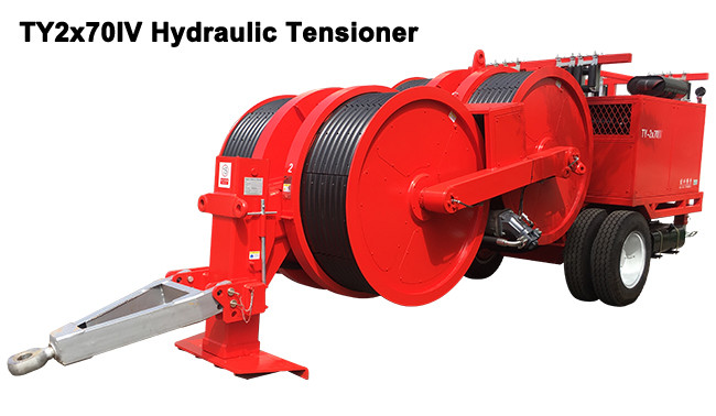 TY2x70IV Cable Stringing Equipment Hydraulic Tensioner With Cummins Engine