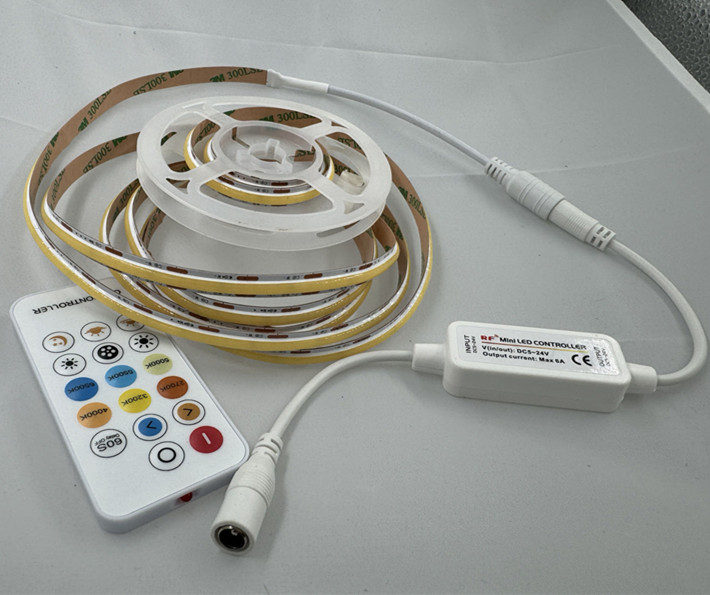 COB LED Strip DC24V CRI90 312LEDs/m IP33 IP40 IP44 with Stable 10m Full Lighting