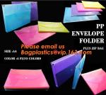 pp envelope pocket folder custom cute printed a4 plastic document carrying file