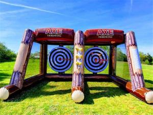 2 Players Inflatable Sports Games Challenge Interactive Party Carnival Inflatable Axe Throwing Games