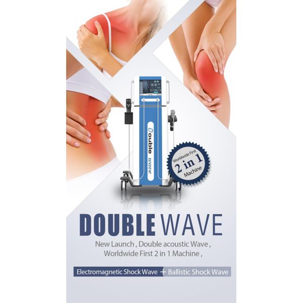 Vertical 2 In 1 Shockwave Therapy Machine Electronmagnetic System