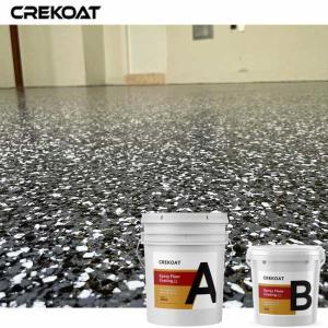 Residential Epoxy Flake Floor Coating Customizable For Hospital