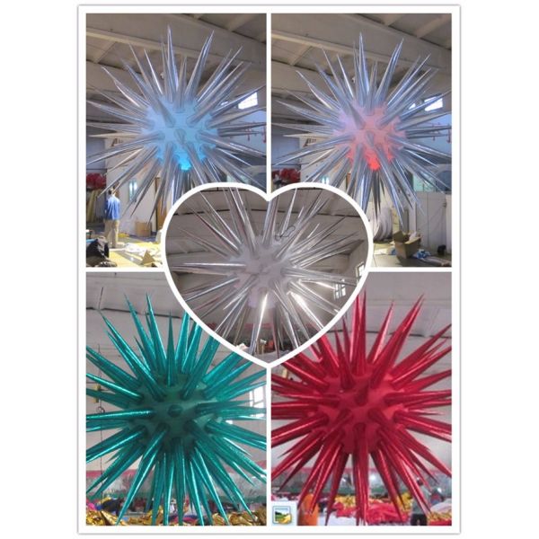 Thorn Inflatable Star with LED Light for Party and Club Decoration