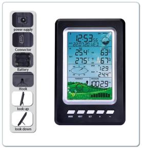 China Color Weather Station Data Recorder With Accurate Temperature And Humidity Readings wholesale