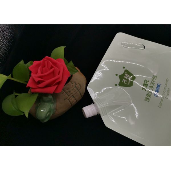 Customized Plastic Nozzle Laundry Detergent Spout Pouch Independent Storage Bag