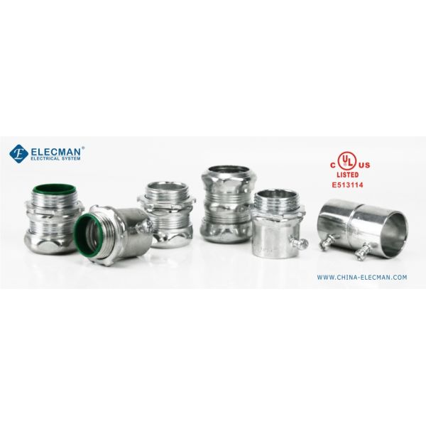 Steel EMT Coupling Compression Type 1-1/2 Inch