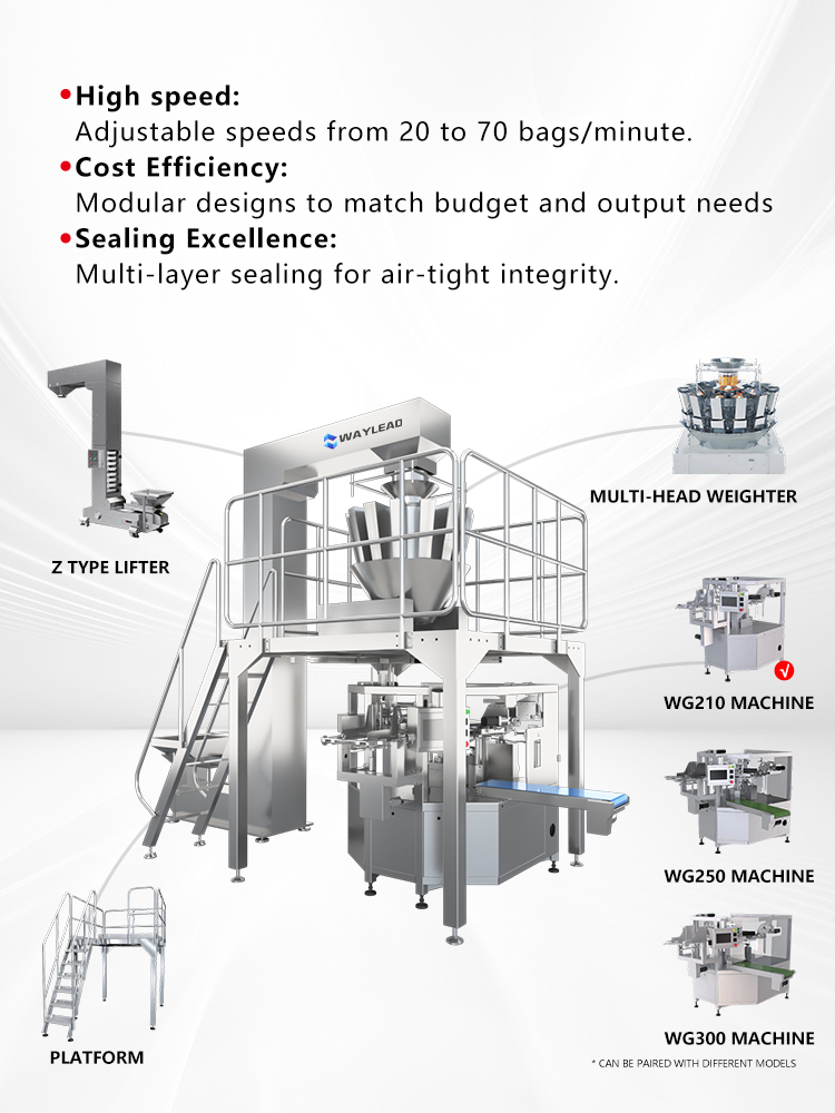 Automatic Granule Packing Machine Multi-function Doypack Packaging Equipment