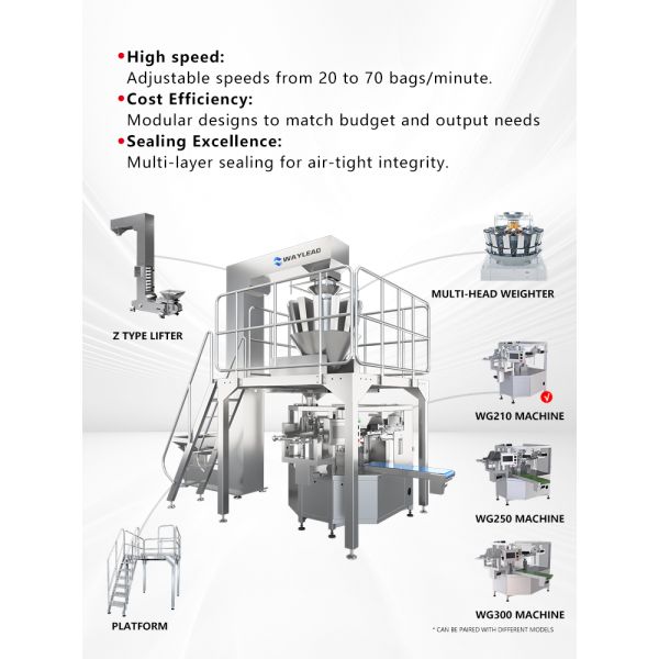Custom Pre-made Pouch Line – Zipper/Stand-up Ready, with Vacuum, Coder & Fast Change