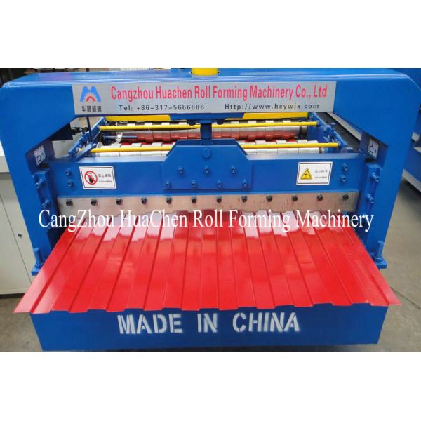 Mitsubishi PLC Metal Wall Panel Roll Forming Machine Yield Strength 550Mpa