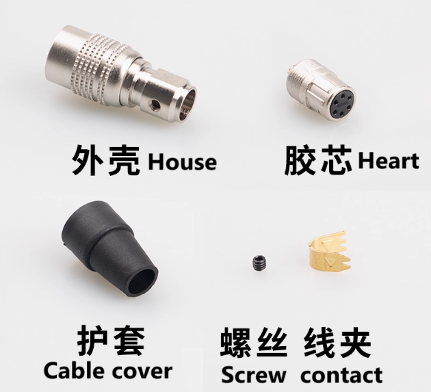 HR10A-7P-6S Servo Motor Connector Crimp/Solder Termination