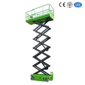 China Green 10 Meters Lifting Height Self Propelled Scissor Lift MEWP With One Year Warranty wholesale