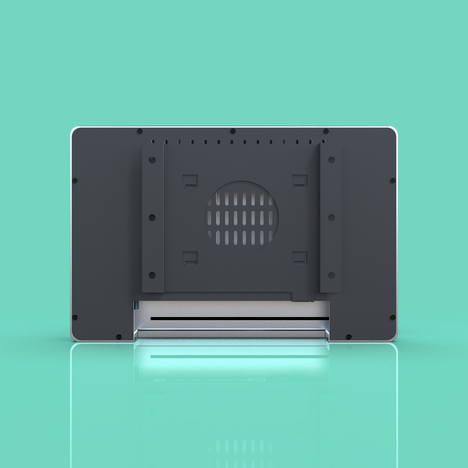 JP1103 Wall-Mounted Face Recognition, Card Reader, and QR Code Scanning 10-Inch Access Control Tablet