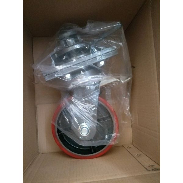 Grey 4pcs per kit 8 Inch Single Wheel Universal Brake Wheel 3T 5T ISO Shipping Container Castor Wheels for in House