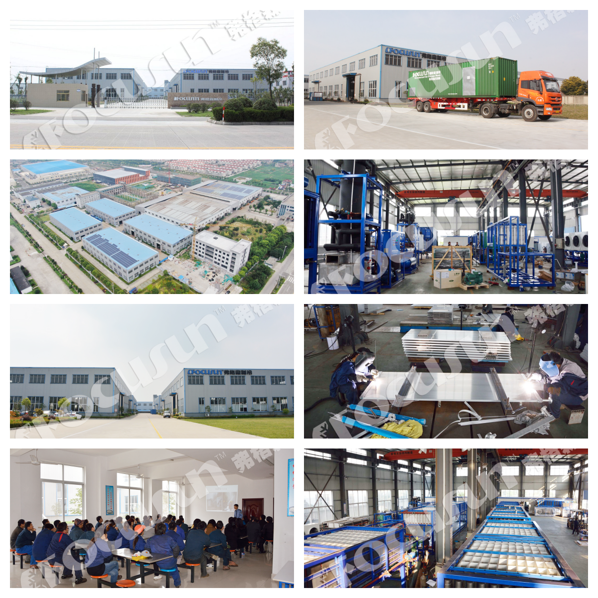 Direct Refrigeration System 10t Ice Block Machine with R404a Refrigerant and Bearing