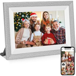 China 10.1 Inch Touch Screen Digital Picture Frame IPS HD 16GB Storage Auto Rotate Video Picture Frame on sale