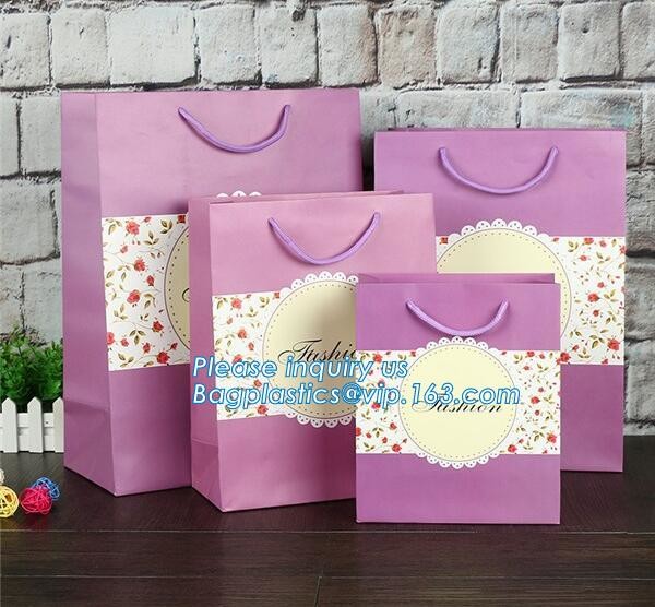 Fashion Custom Printing Luxury Gift Shopping Carrier Paper Bag With Your Own Logo Print,strong twisted handle black leat