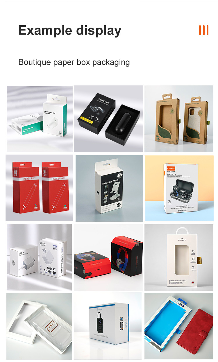 Foil Stamping Paper Tempered Glass Screen Protector Packaging Offset Printing
