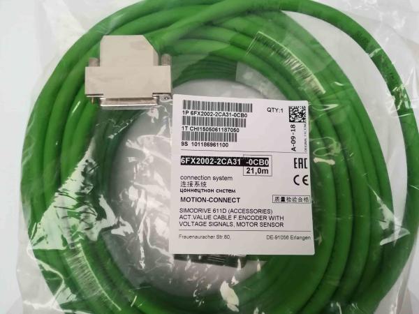 Quality Green Servo Motor Cable Siemens Simodrive 611D Connection System Motion Connect 6FX2002-2CA31-0CB0 for sale
