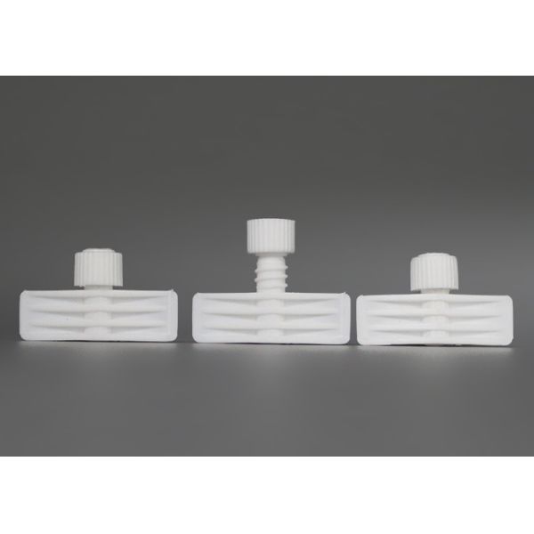 White Polyethylene Plastic Twist Spout Pouch Cap For Comestic Flexible Package