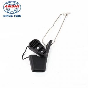 China FTTH butterfly optical cable clamp stainless steel leather wire cable clamp wholesale