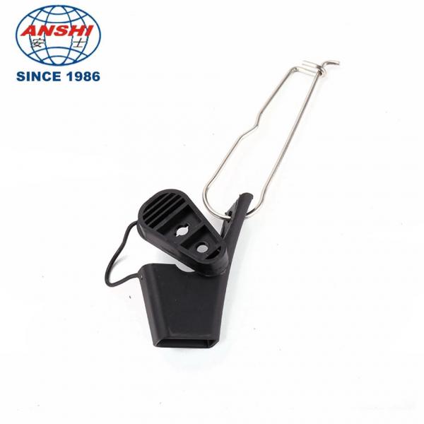 FTTH butterfly optical cable clamp stainless steel leather wire cable clamp