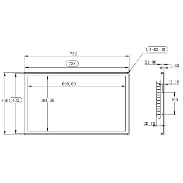 32-Inch Linux Embedded Display for Conference Rooms, Industrial Automation, Control Panels, and Exhibition Halls