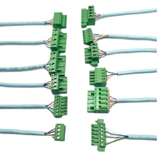 Quality 5.08mm Feed Through Terminal Blocks Wiring Harness Cable Assembly Customized Service for sale